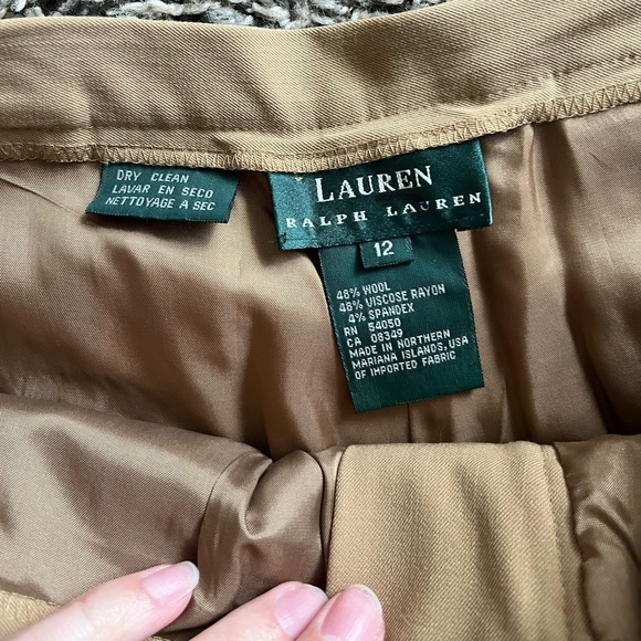 Lauren Ralph Lauren camel colored/tan trousers - Picture 3 of 10
